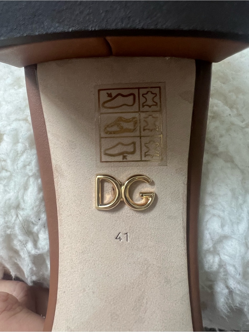 Dolce & Gabbana Brown Leather Slide Sandals - Picture 14 of 15